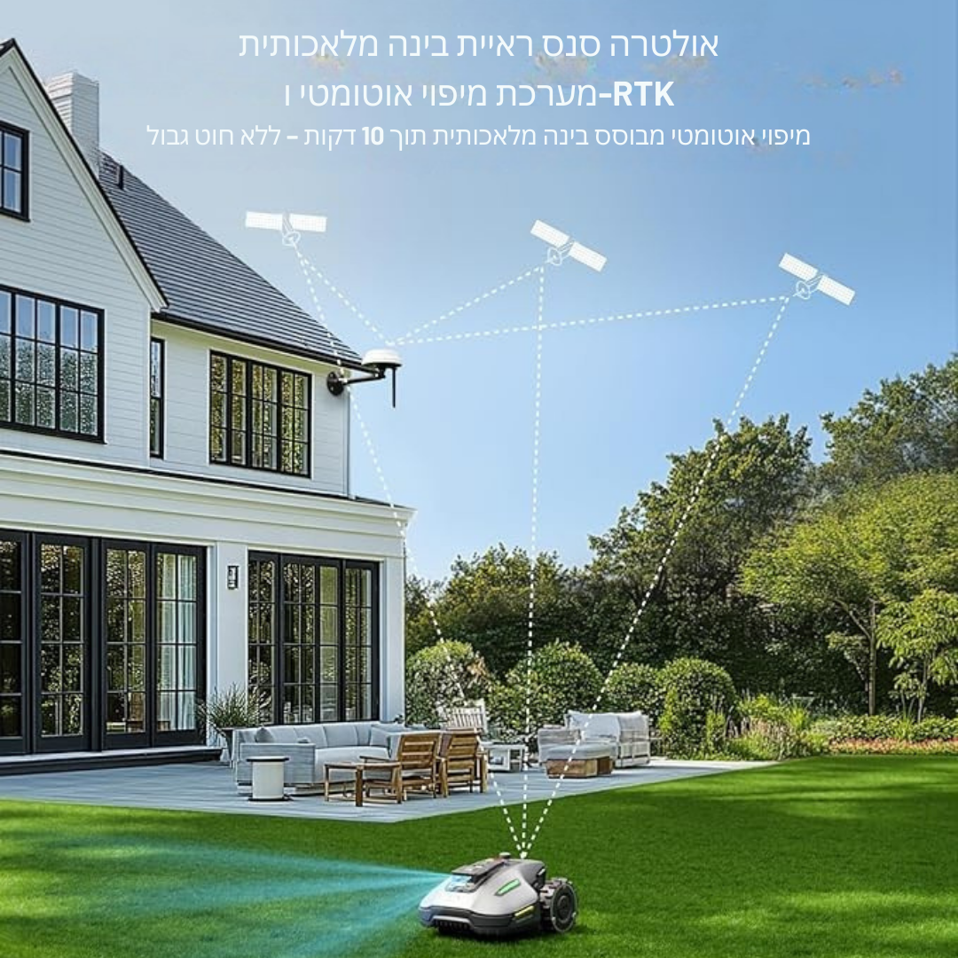 ™Shaveh | רובוט לכיסוח דשא – חיתוך אוטומטי, ניווט חכם