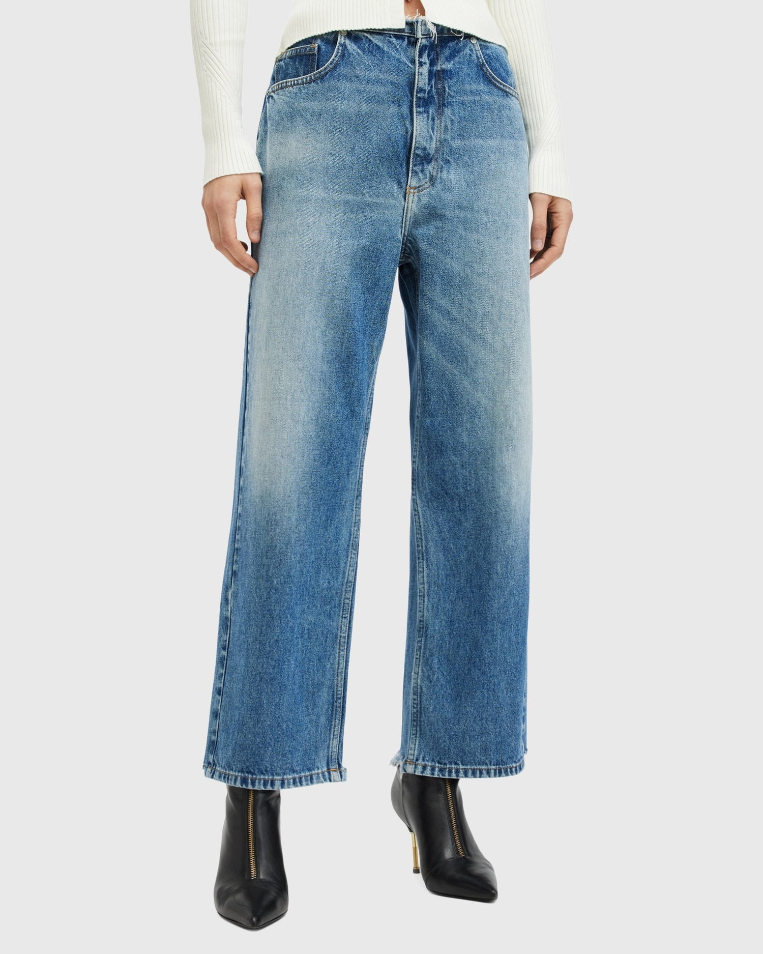 ג'ינס ארוך לנשים Blake Frayed Cropped