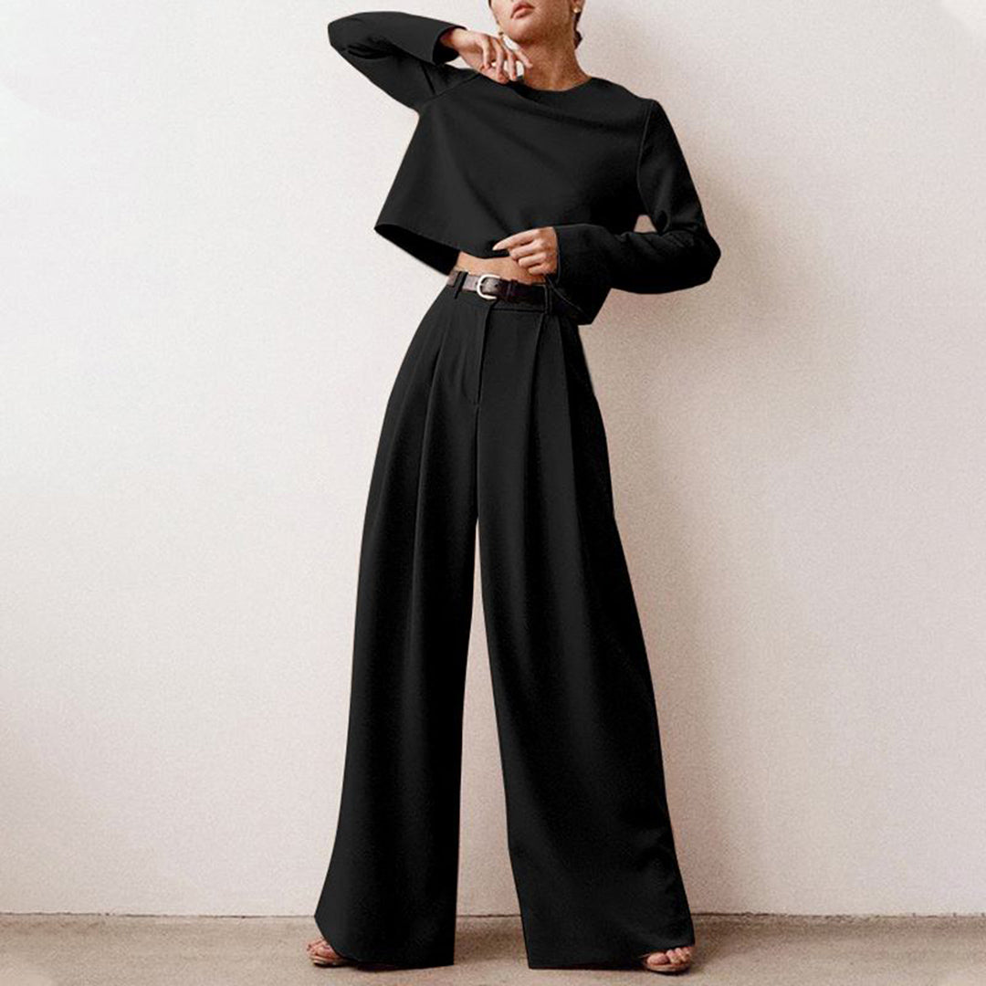 KAMIYAH - Elegante zomerse tweedelige palazzo set