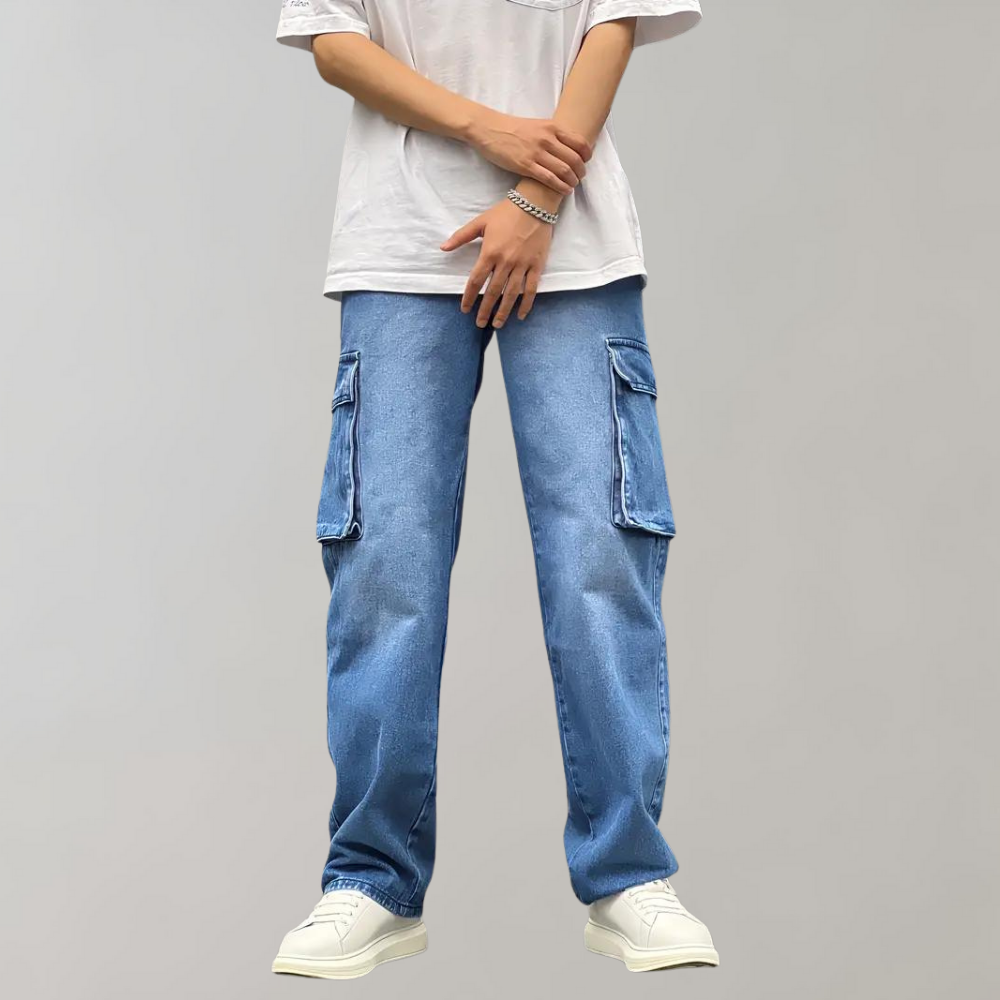 Hjalte - Zomerse cargo broek met meerdere zakken