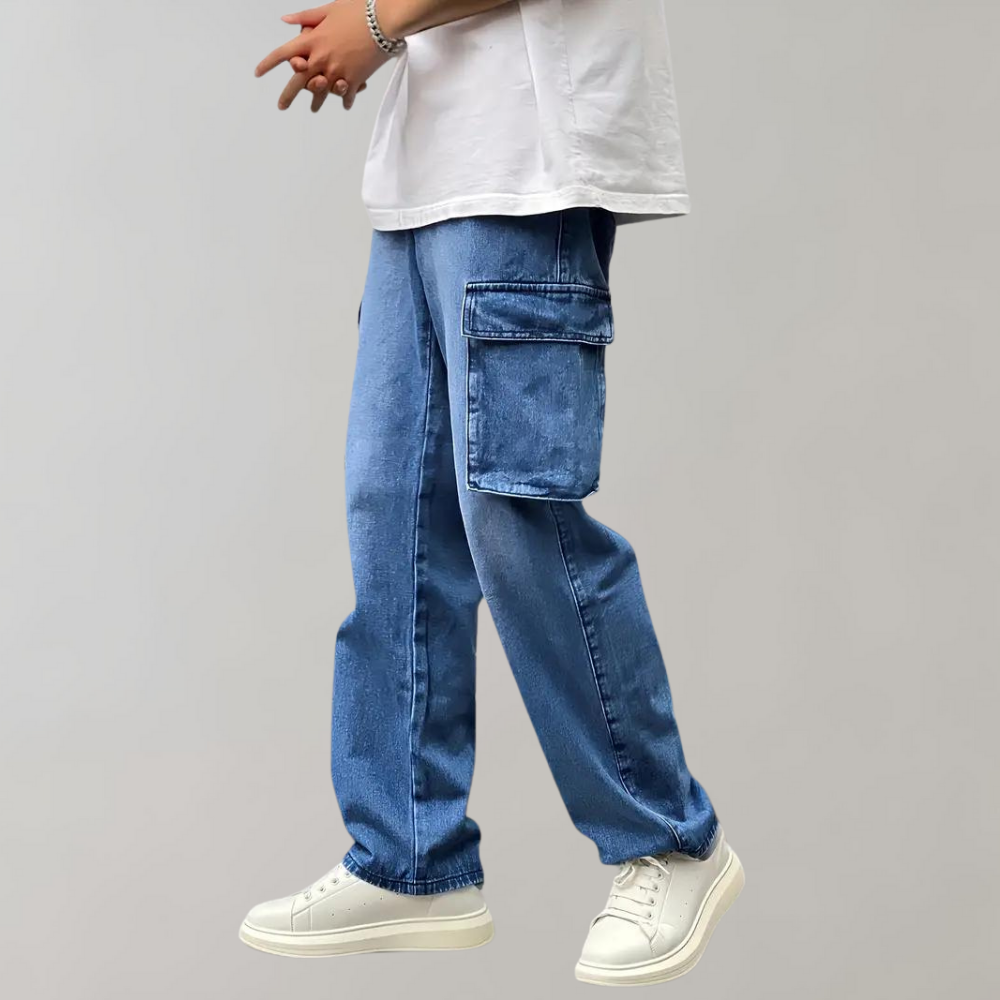 Hjalte - Zomerse cargo broek met meerdere zakken